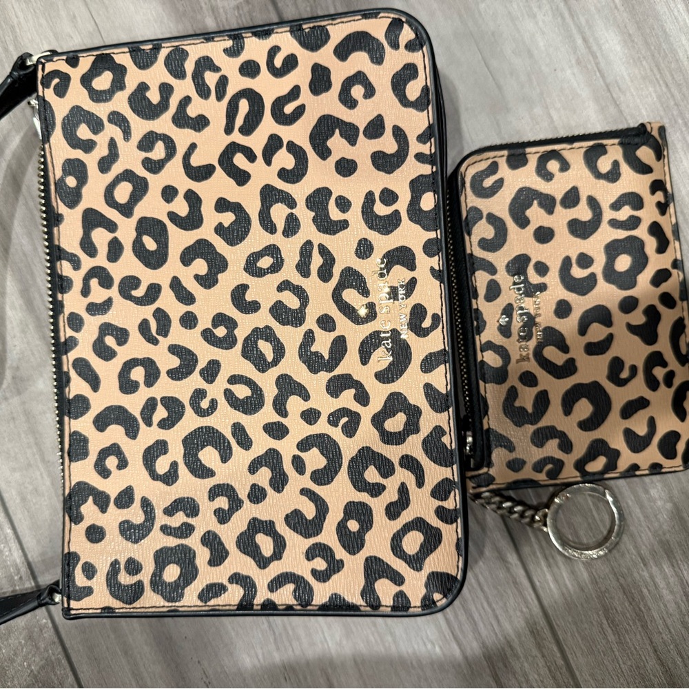 Kate Spade cheetah crossbody with wallet